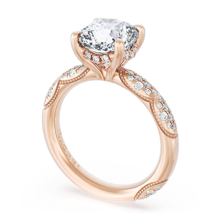 Cushion Bloom Engagement Ring