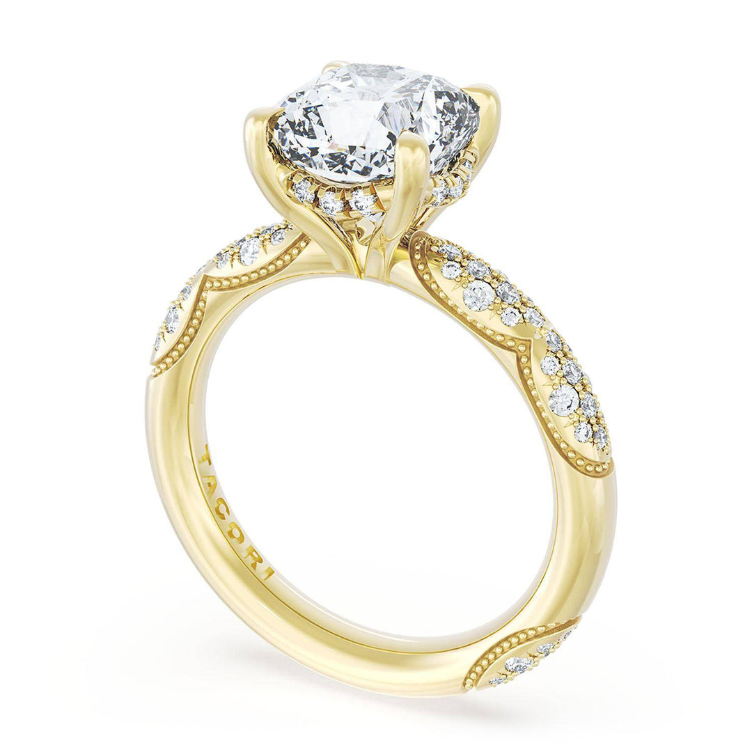 Cushion Bloom Engagement Ring