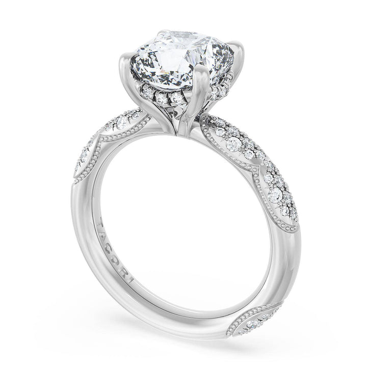 Cushion Bloom Engagement Ring