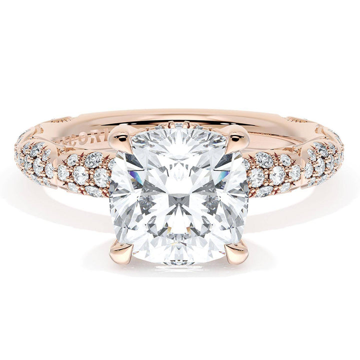 Cushion Bloom Engagement Ring