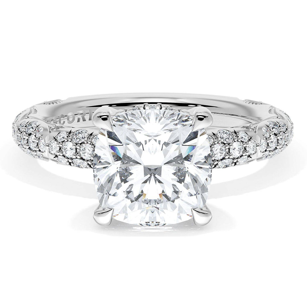 Cushion Bloom Engagement Ring