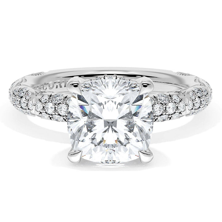 Cushion Bloom Engagement Ring
