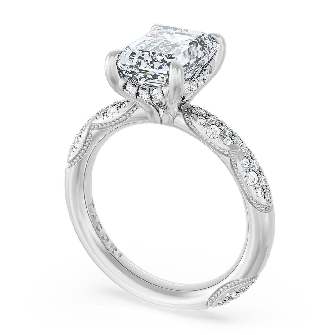 Emerald Bloom Engagement Ring