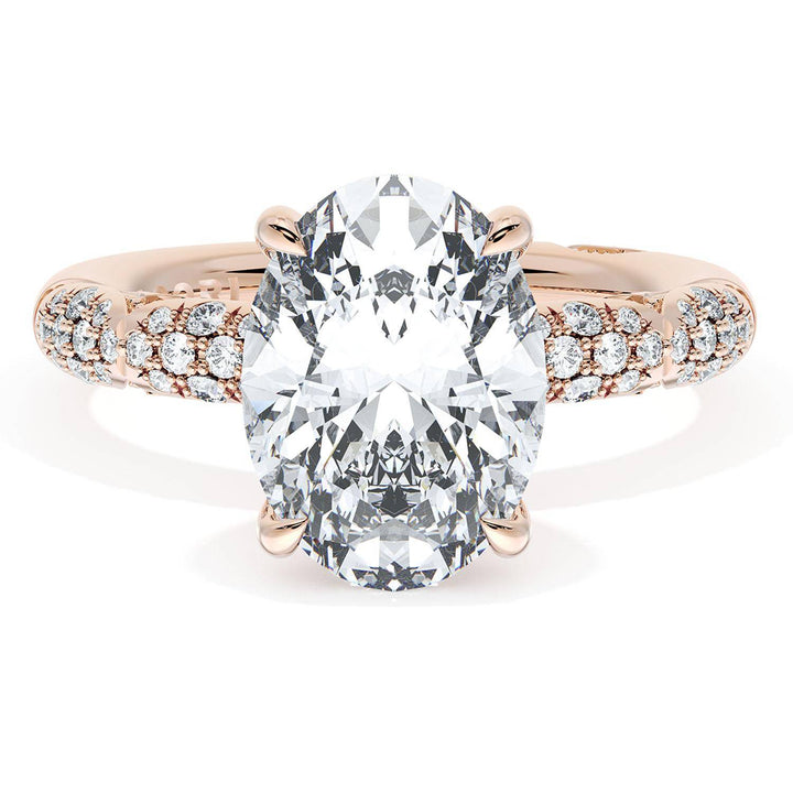 Oval Bloom Engagement Ring
