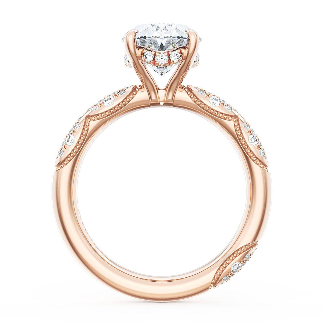 Oval Bloom Engagement Ring