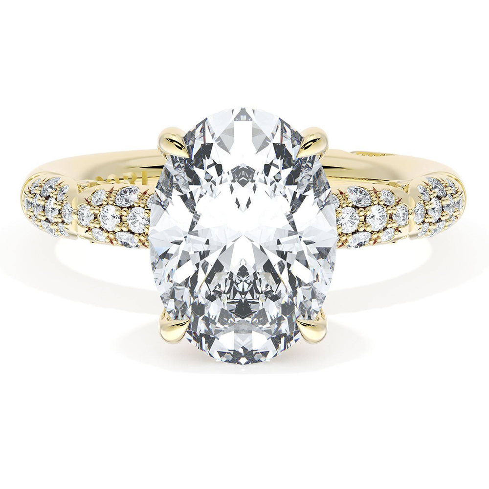 Oval Bloom Engagement Ring