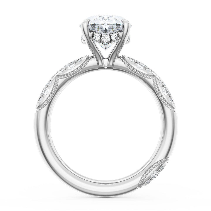 Oval Bloom Engagement Ring