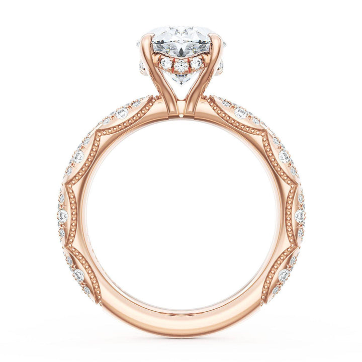Oval Bloom Engagement Ring