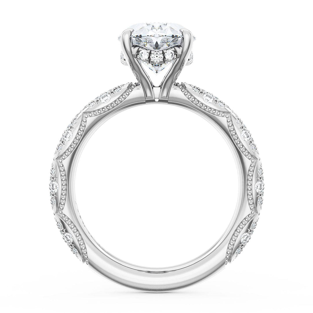 Oval Bloom Engagement Ring