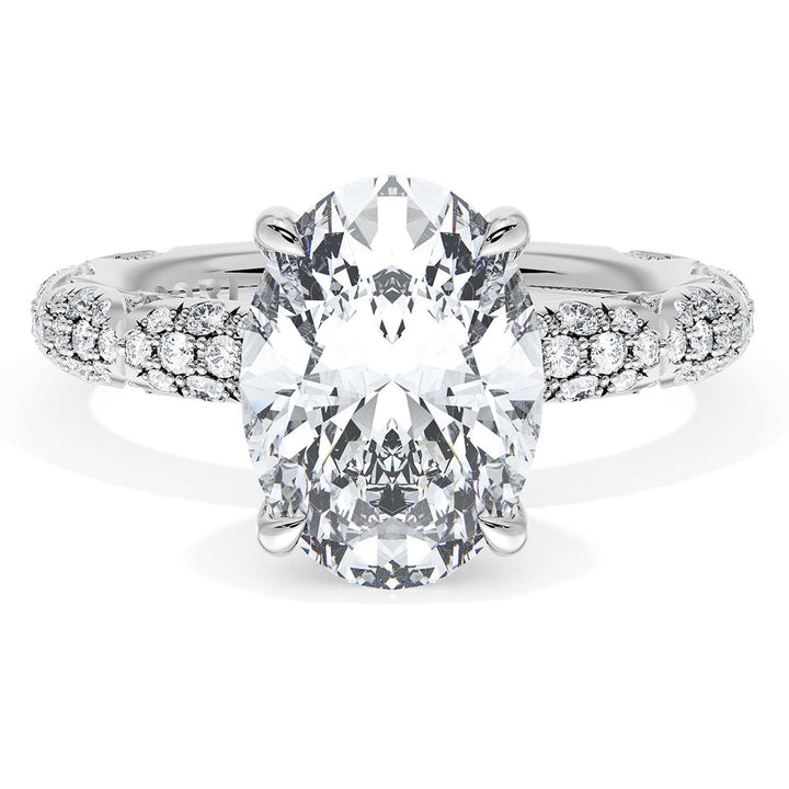 Oval Bloom Engagement Ring