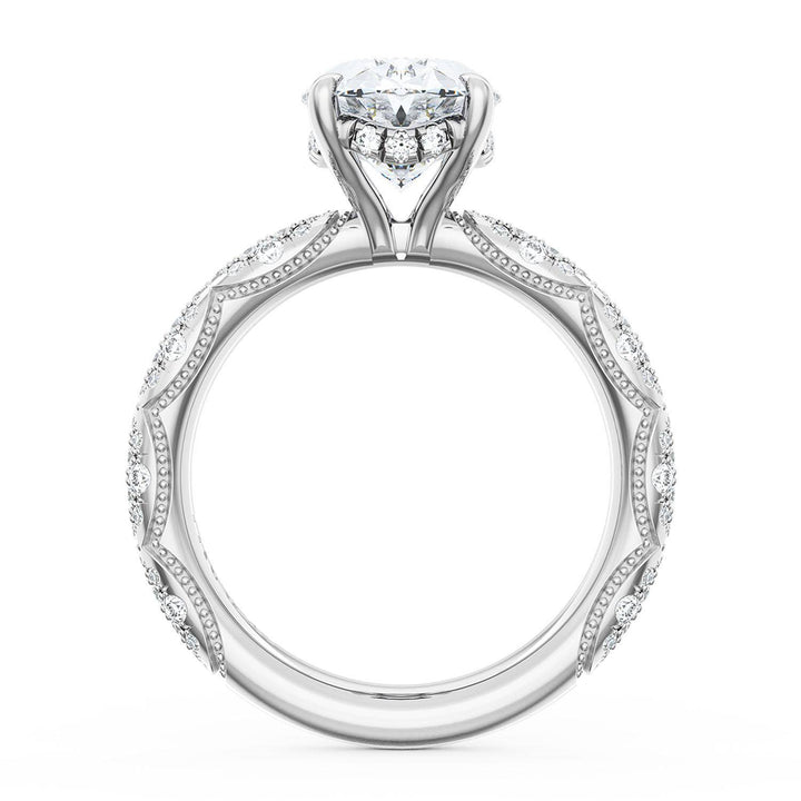 Oval Bloom Engagement Ring