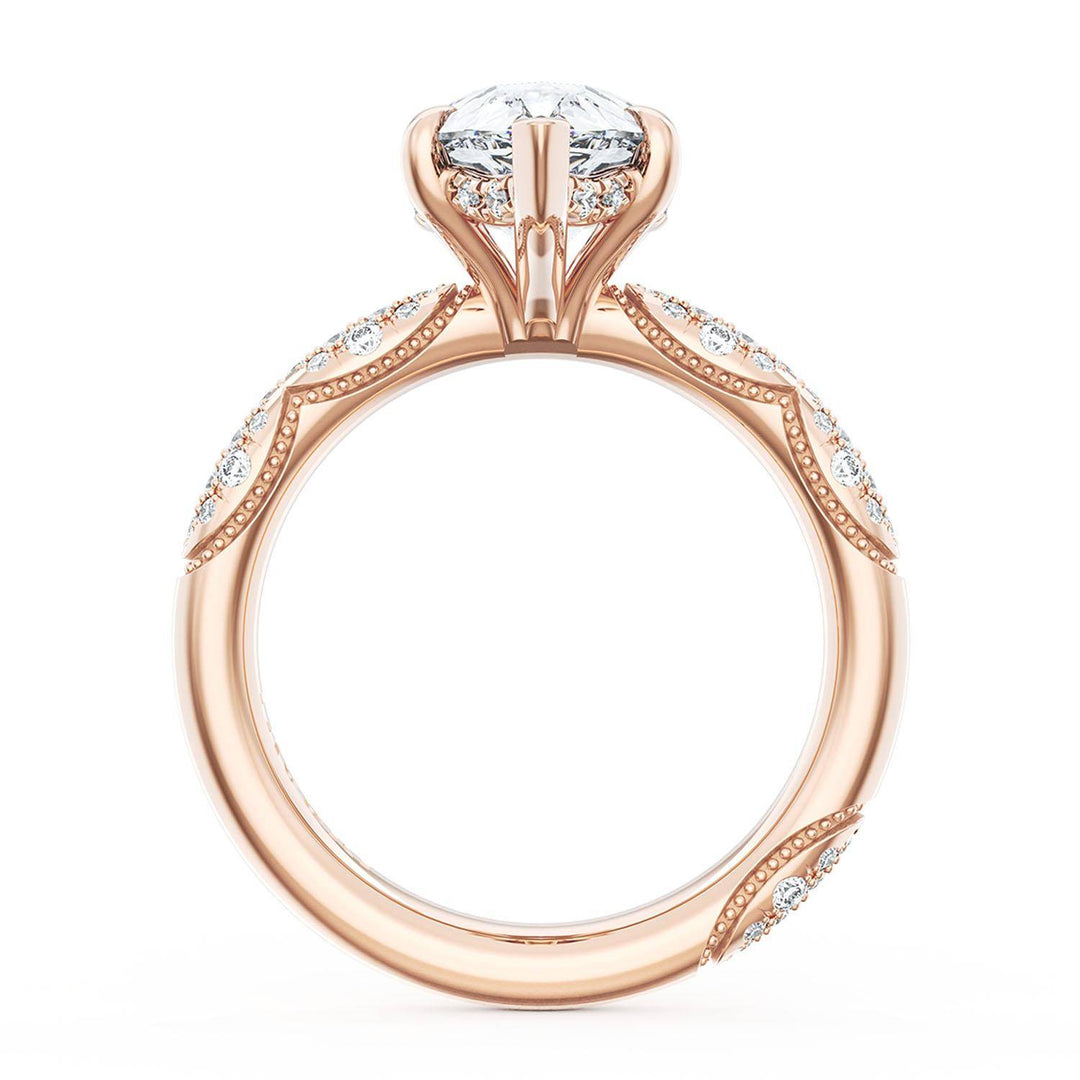 Pear Bloom Engagement Ring