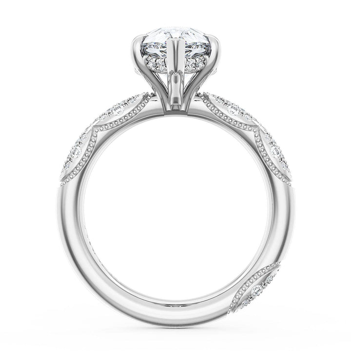 Pear Bloom Engagement Ring