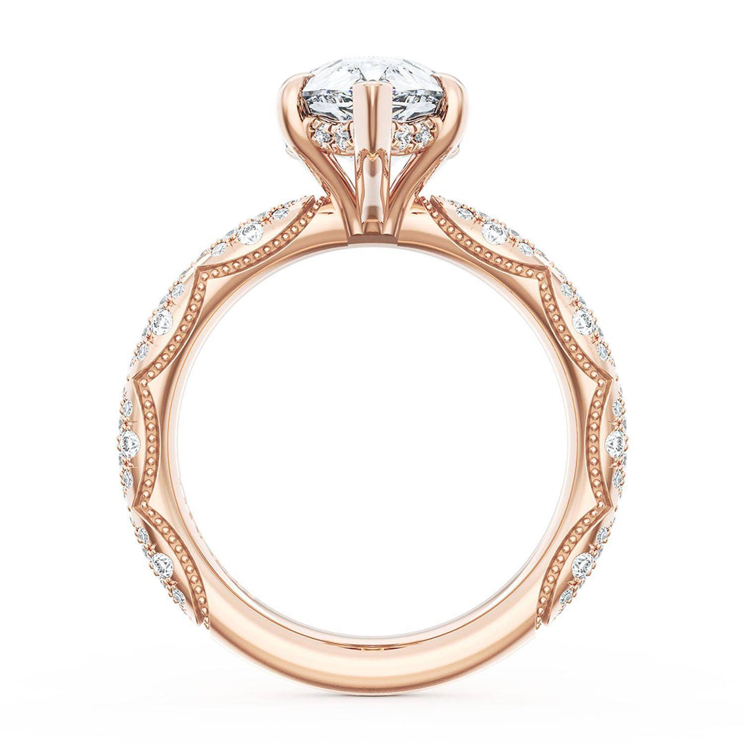 Pear Bloom Engagement Ring