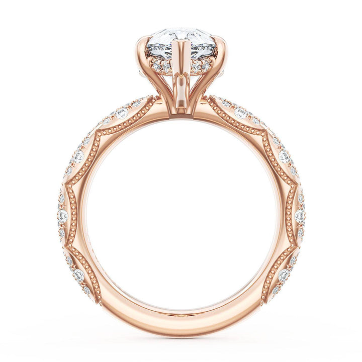 Pear Bloom Engagement Ring