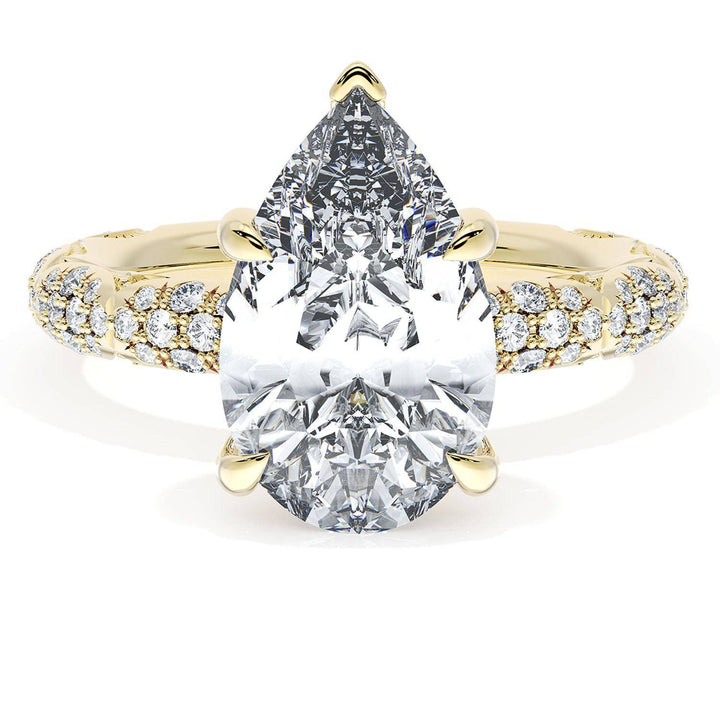 Pear Bloom Engagement Ring