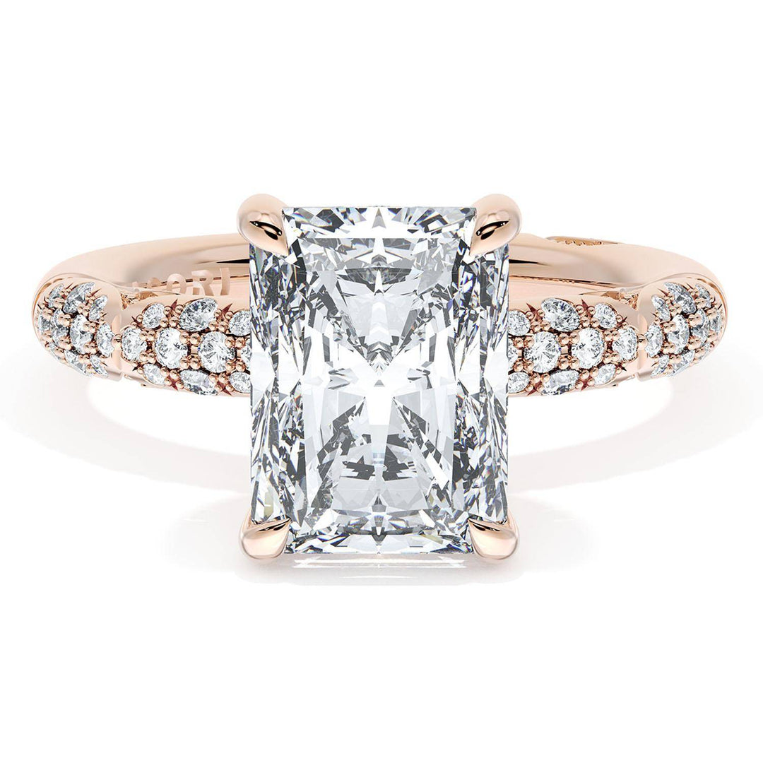 Radiant Bloom Engagement Ring