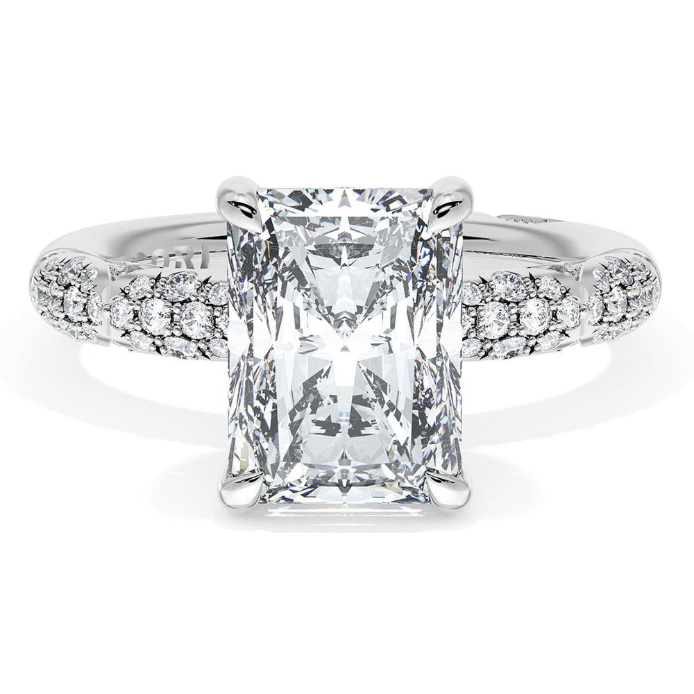 Radiant Bloom Engagement Ring