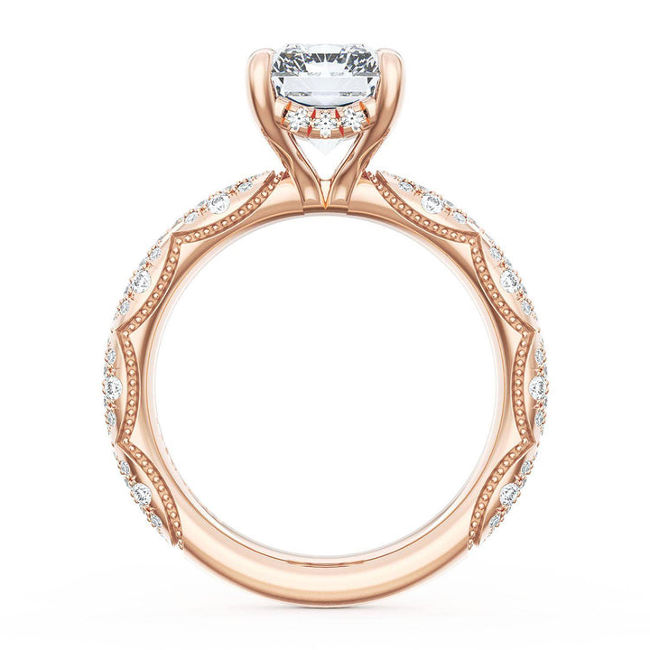 Radiant Bloom Engagement Ring