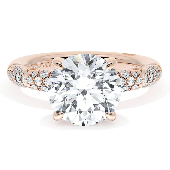 Round Bloom Engagement Ring