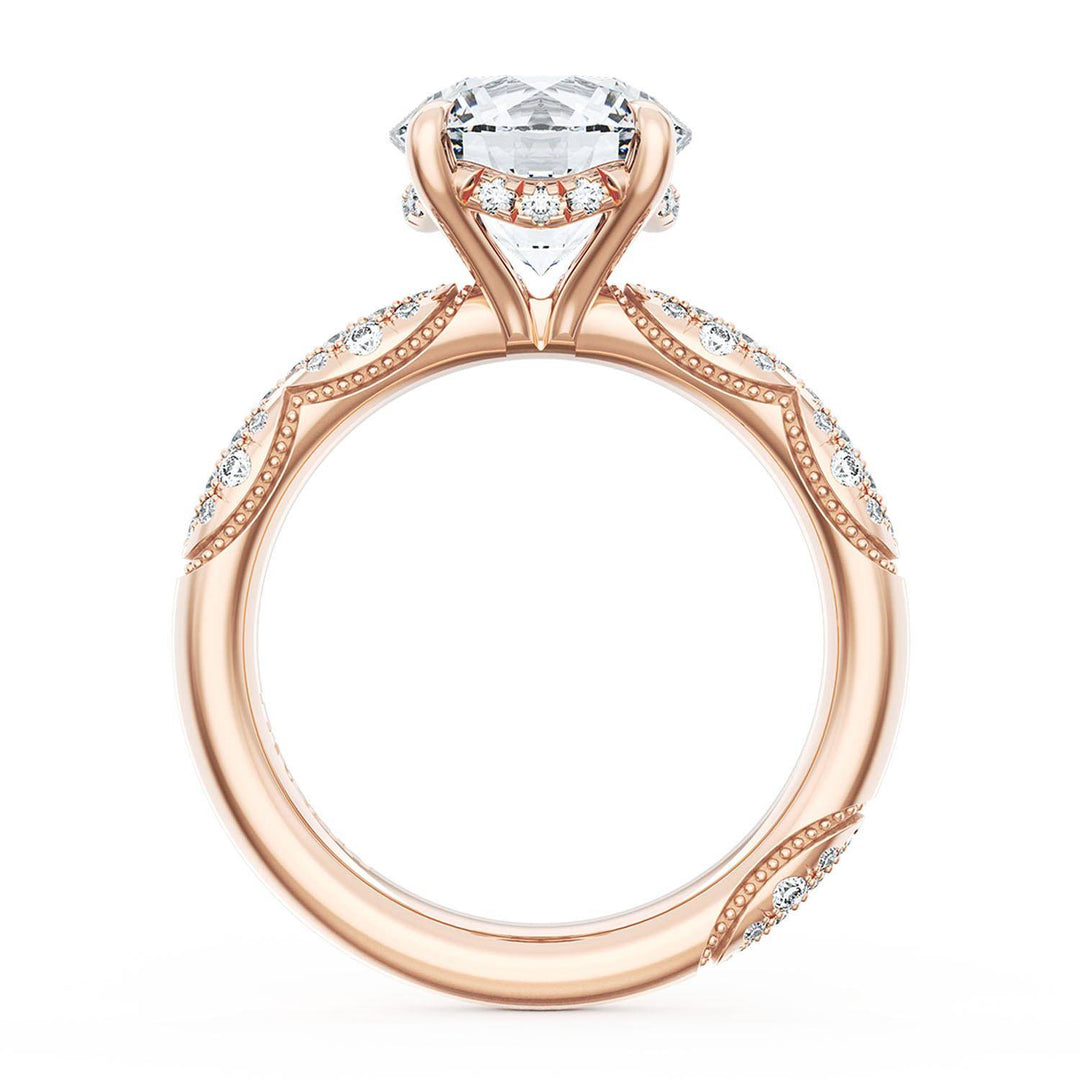 Round Bloom Engagement Ring