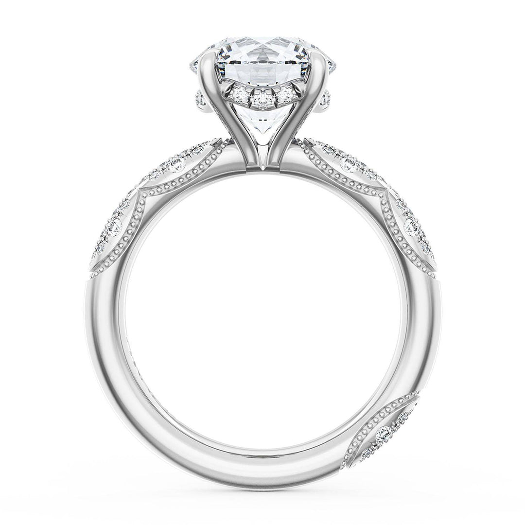 Round Bloom Engagement Ring