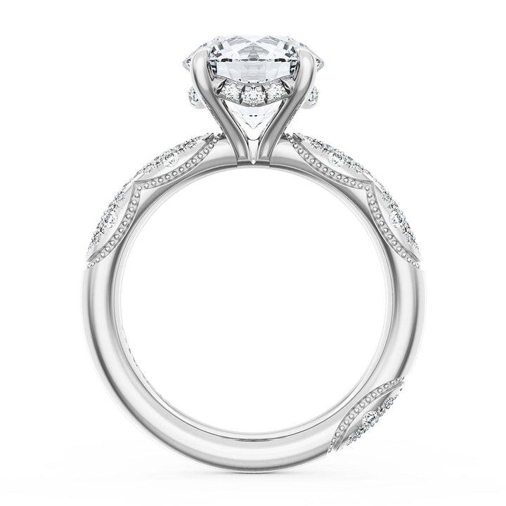 Round Bloom Engagement Ring