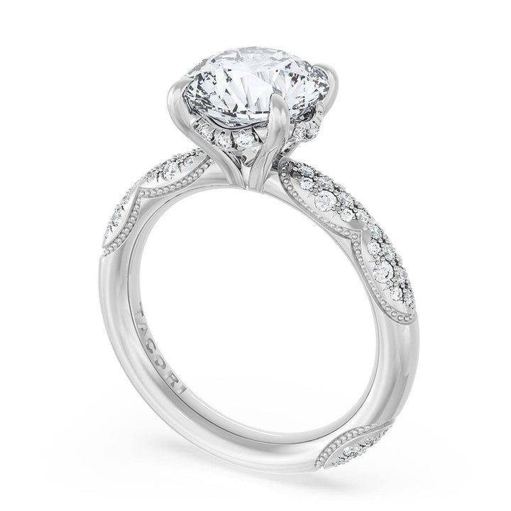 Round Bloom Engagement Ring