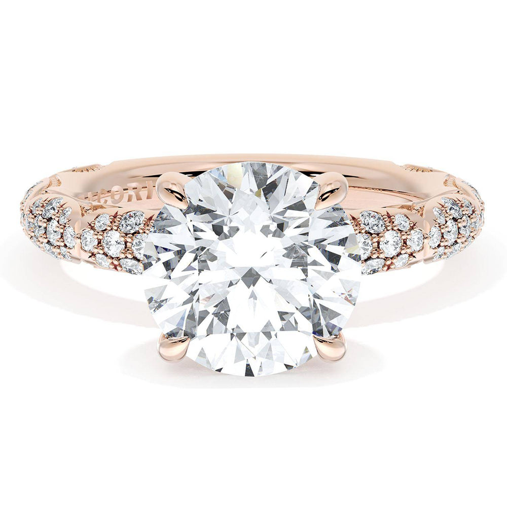 Round Bloom Engagement Ring