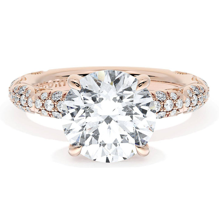 Round Bloom Engagement Ring