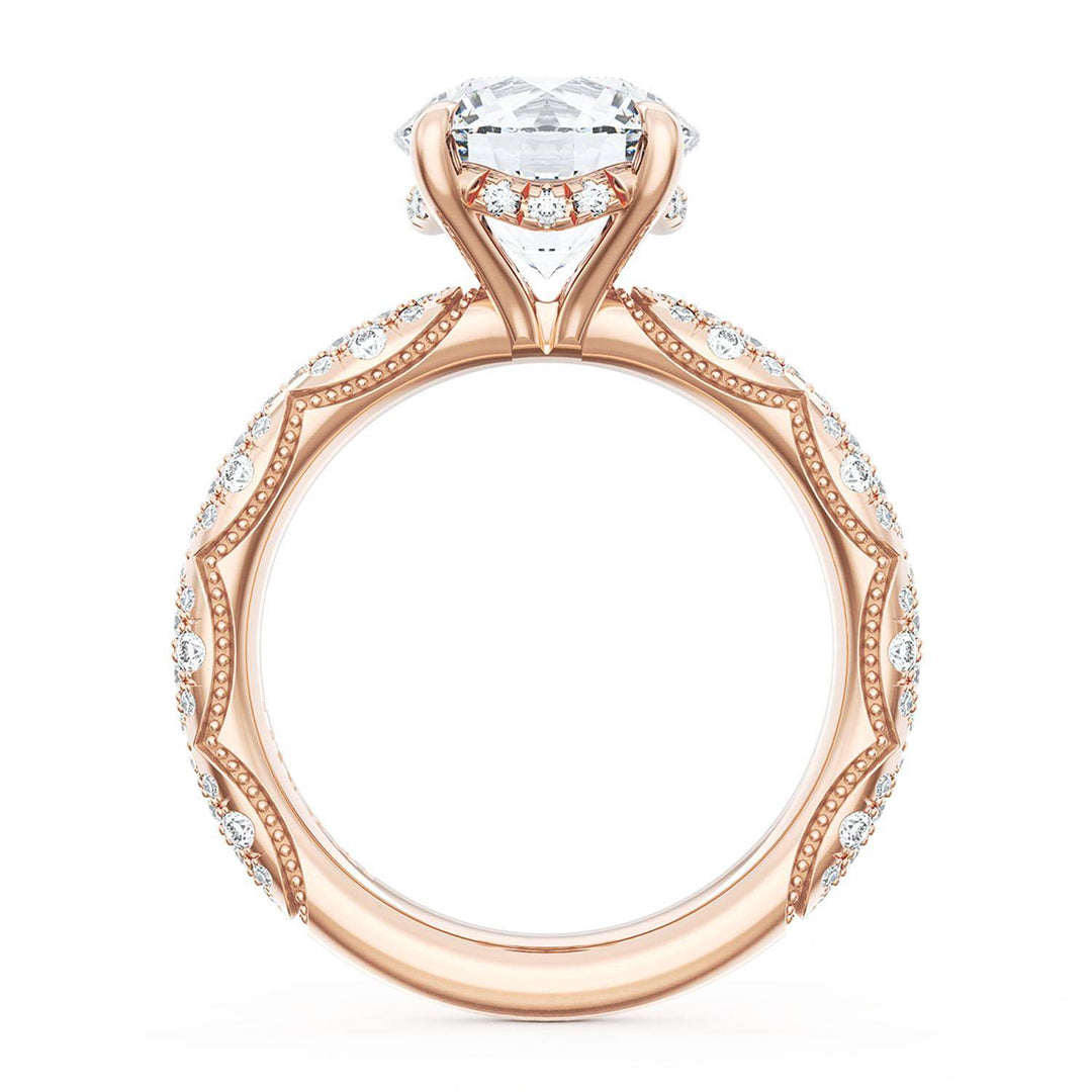 Round Bloom Engagement Ring