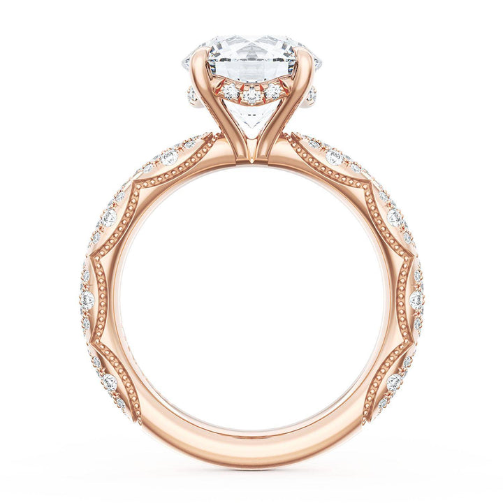 Round Bloom Engagement Ring