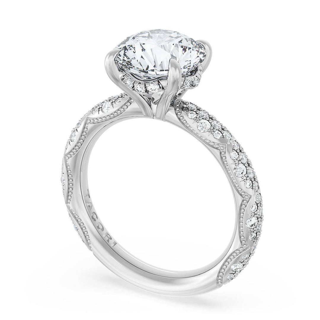 Round Bloom Engagement Ring
