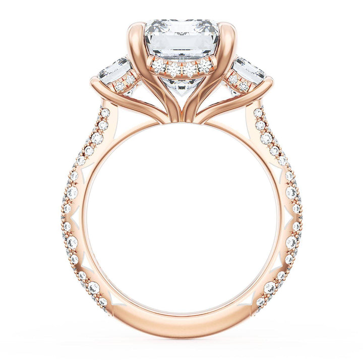 Emerald 3-Stone Engagement Ring