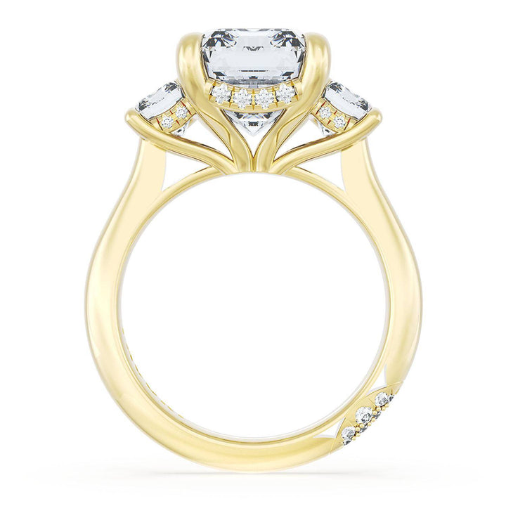 Emerald 3-Stone Engagement Ring