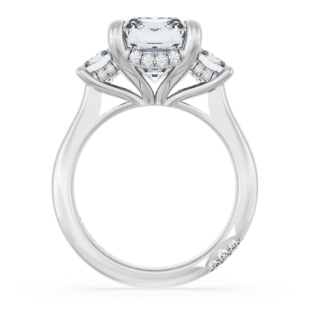 Emerald 3-Stone Engagement Ring
