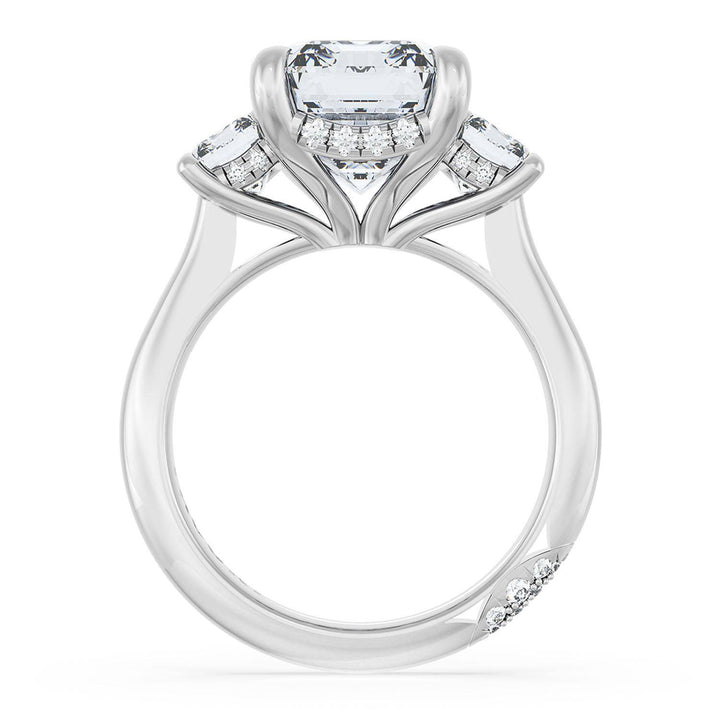 Emerald 3-Stone Engagement Ring