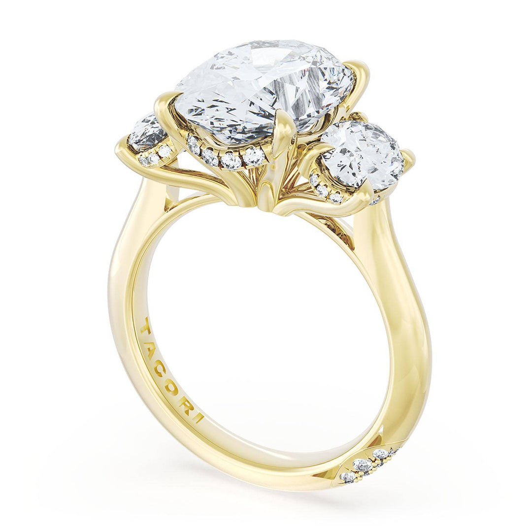 Oval 3-Stone Engagement Ring