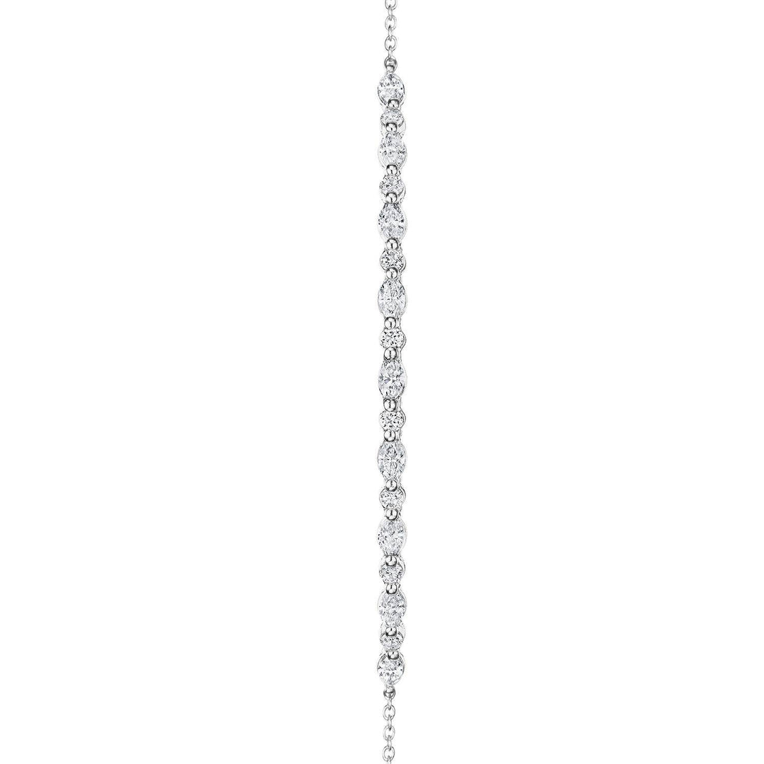 Marquise and Round Diamond Bracelet
