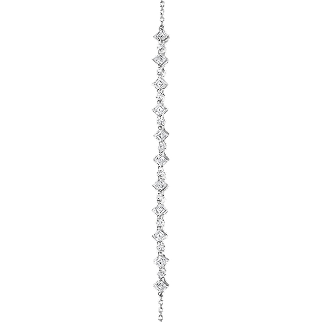 Carré and Round Diamond Bracelet