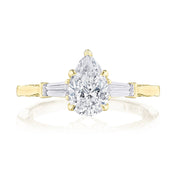 Pear 3-Stone Engagement Ring