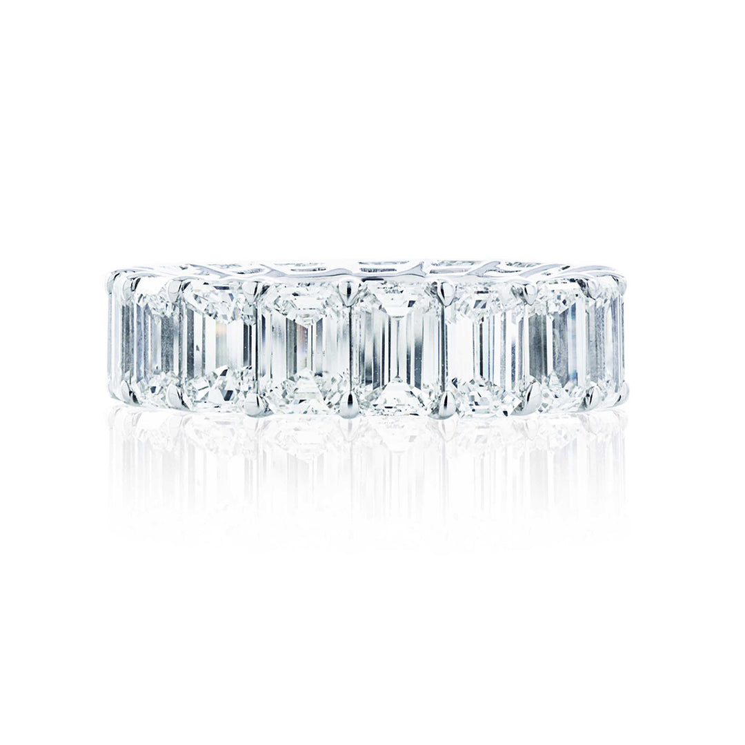 8.9 cwt Emerald Cut Diamond Eternity RingPlatinum