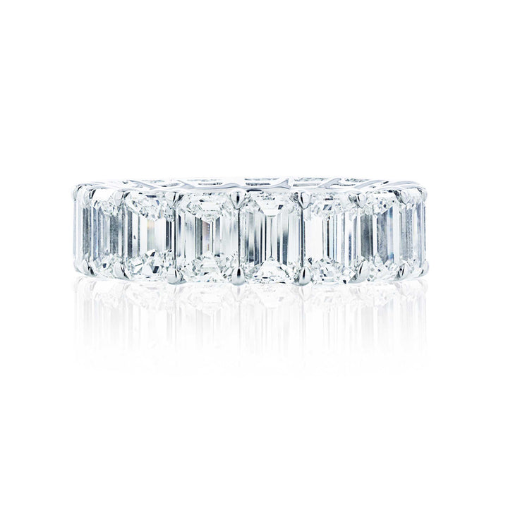 8.9 cwt Emerald Cut Diamond Eternity RingPlatinum