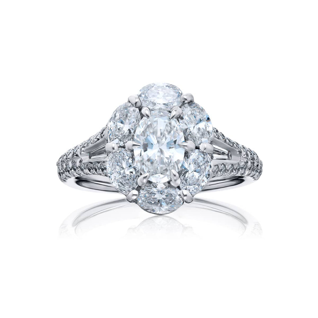 0.70 ct. GIA-Certified Oval Diamond Ring in Platinum