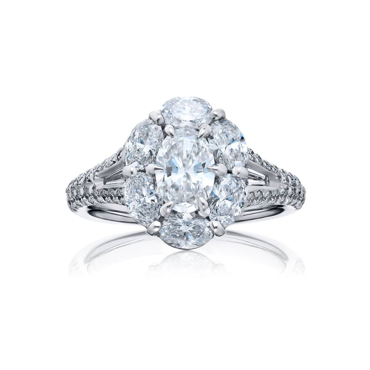 0.70 ct. GIA-Certified Oval Diamond Ring in Platinum
