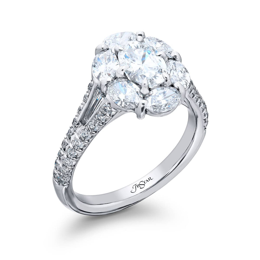0.70 ct. GIA-Certified Oval Diamond Ring in Platinum