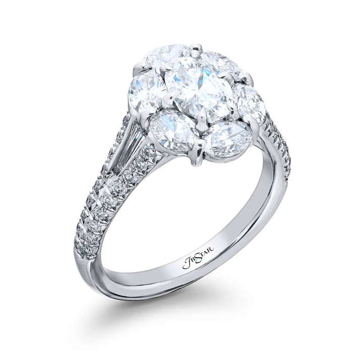 0.70 ct. GIA-Certified Oval Diamond Ring in Platinum