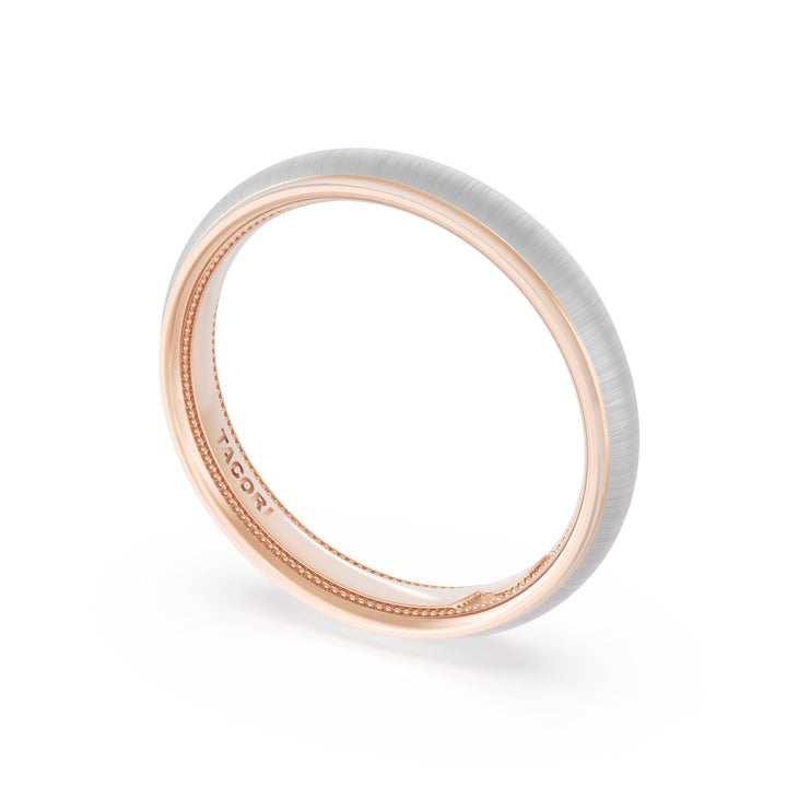 Rounded Satin Finish Wedding Band