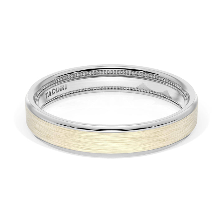 Flat Brush Finish Wedding Band