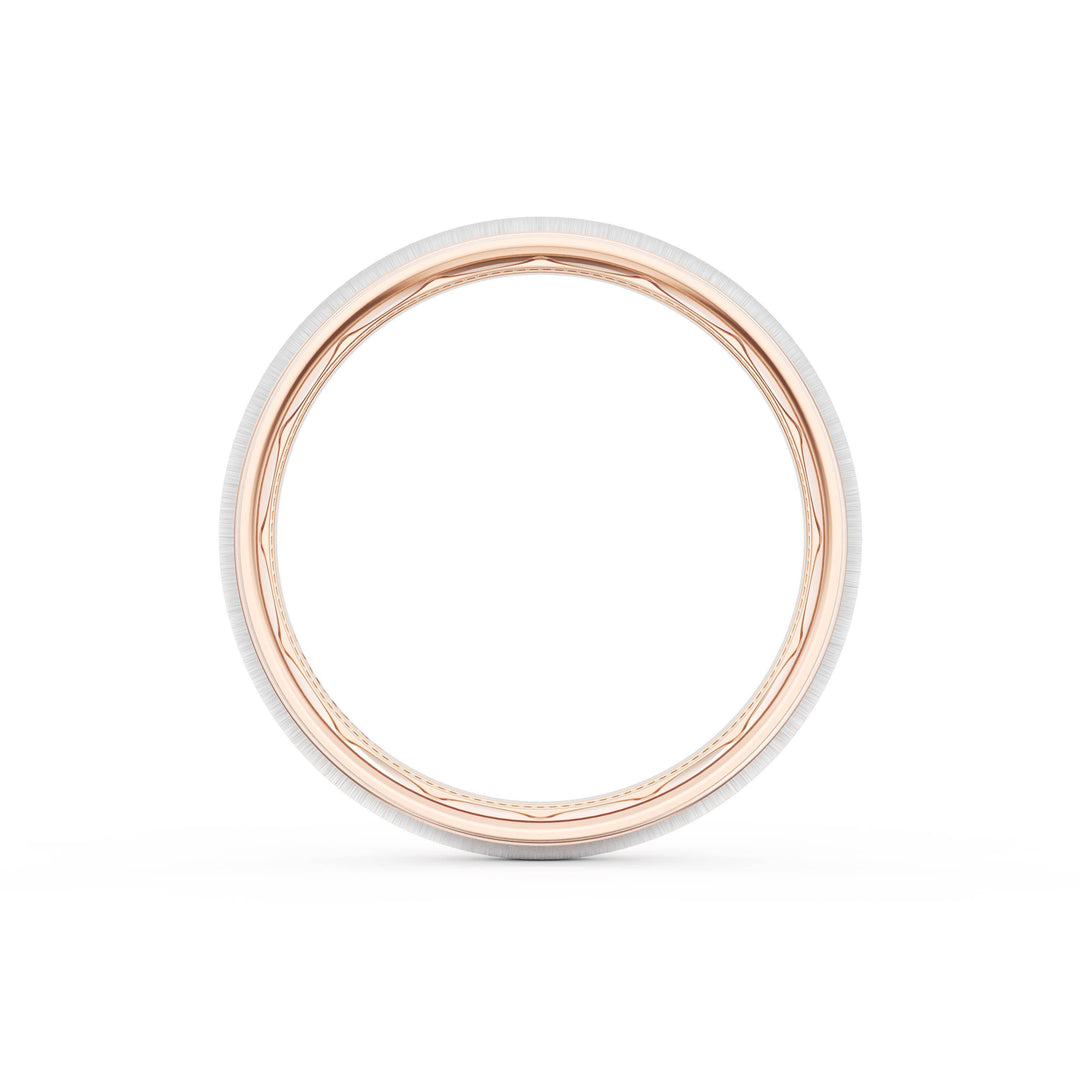 Rounded Satin Finish Wedding Band